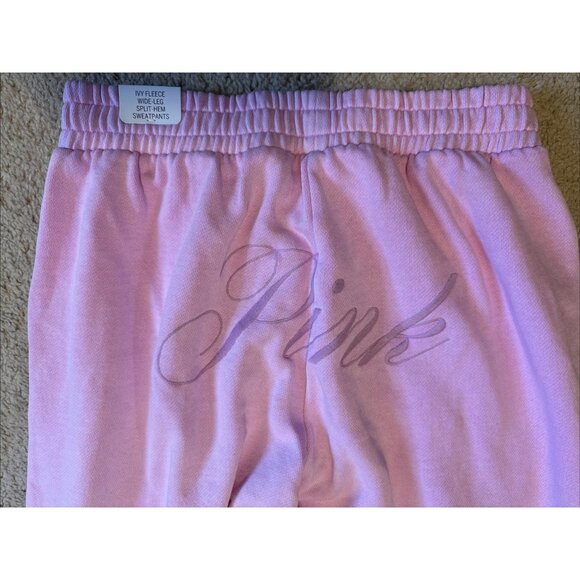 Women’s Victoria’s Secret PINK Rear Logo Cotton Sweatpants S Small Pull On NEW - Picture 3 of 10